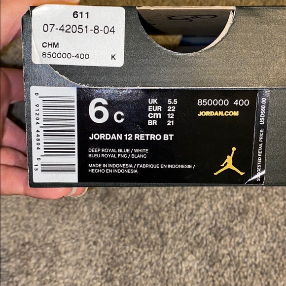 ❌SOLD❌Retro 12 toddler - Picture 5 of 5